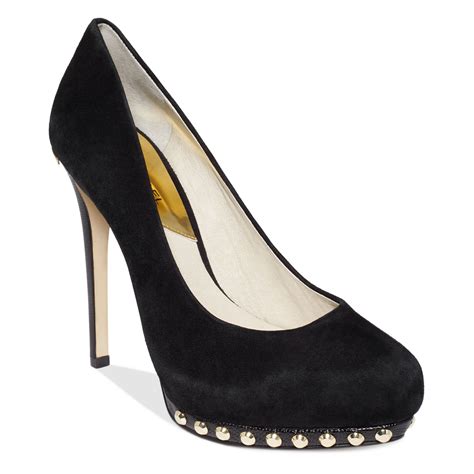 michael kors blue pumps|michael kors black suede pumps.